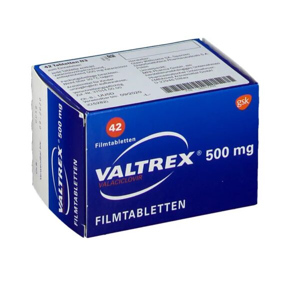 Валтрекс валацикловир Германия VALTREX 500 мг в упаковке 42 таблетки